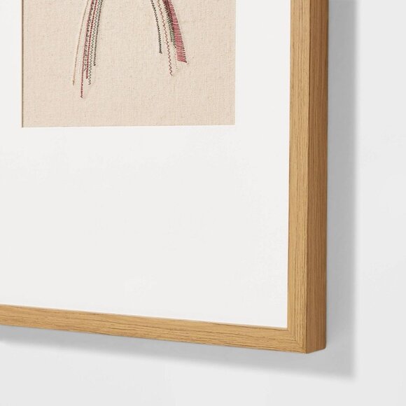 16x20 Criss Cross Bow Embroidered Framed Wall Art – Threshold Studio McGee 2023 - Picture 3 of 6